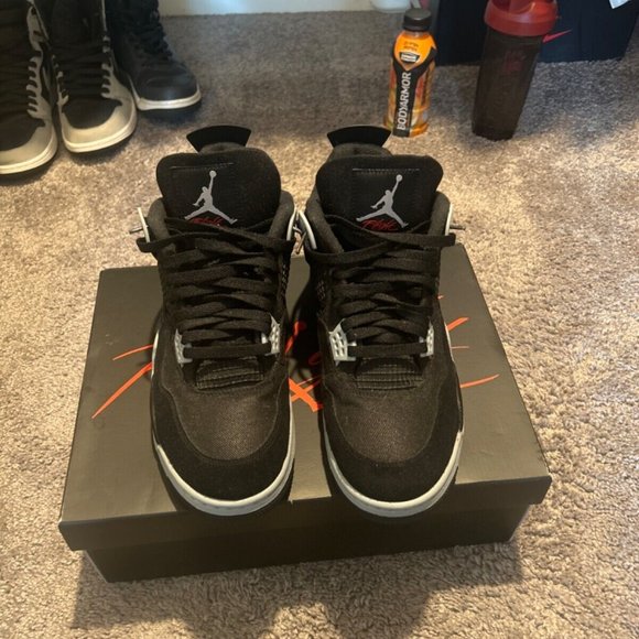 Size 11 - Jordan 4 Retro SE Mid Black Canvas main image 4